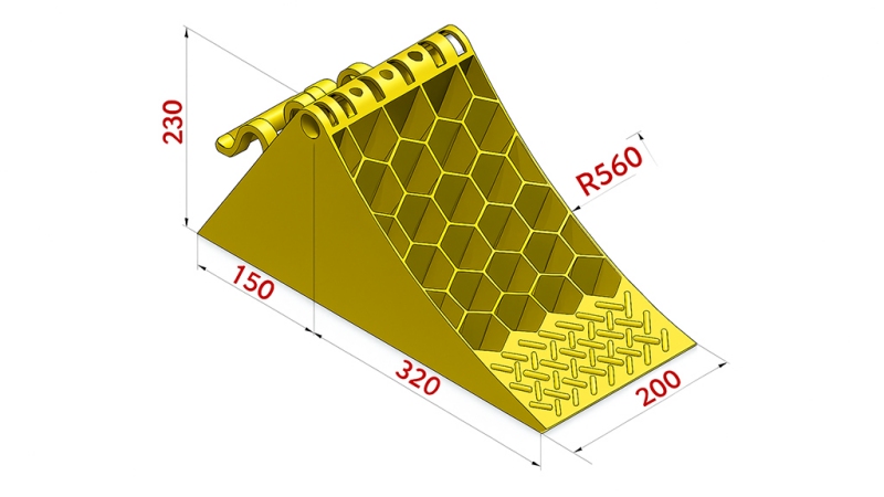MUOVINEN KOLMIO HOMOLOGOITU DIN 76051/E53 6,500 KG