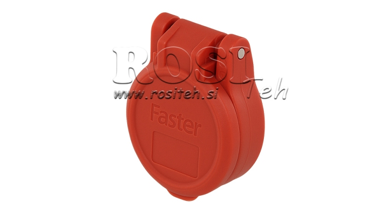 CUBIERTA PROTECTORA ROJA PVC ACOPLAMIENTO RÁPIDO FEMENINO EMPUJE TIRÓN