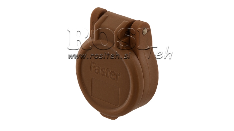 CUBIERTA PROTECTORA MARRÓN PVC ACOPLAMIENTO RÁPIDO FEMENINO EMPUJE TIRÓN
