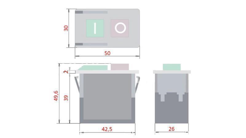 KONTAKT on/off 5E4 250V 6A