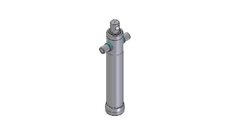 2024F -TELESCOPISK CYLINDER STANDARD/HUL 2 TRIN BEVÆGELSE 795 DIAMETER 80