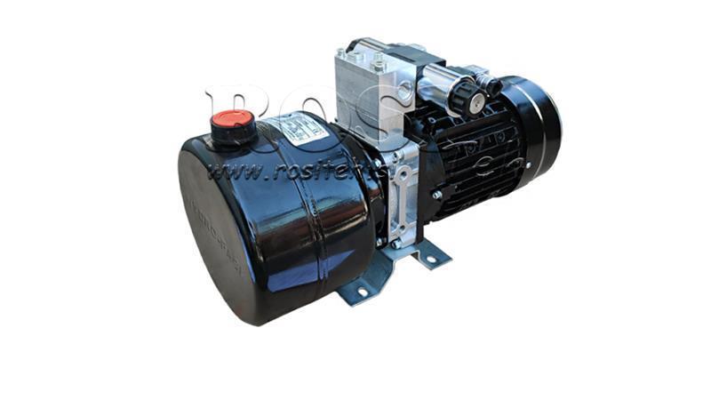 AGREGADO HIDRÁULICO MINI 230V CA (0.75 kW) 85 bar - 3.7 cc - 5.2 lit/min - tanque 4 lit