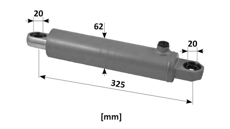 CILINDRO DE DIRECCIÓN HIDRÁULICO SAME OEM-0.448.6342.4