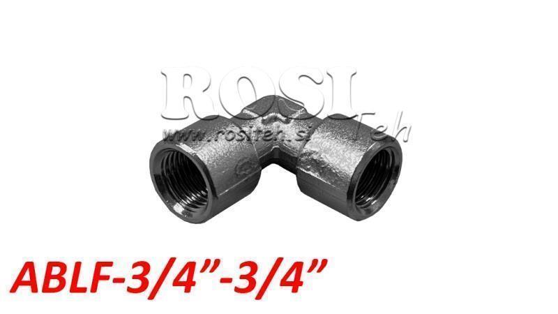 PNEUMATICKÉ KLASICKÉ ÚHLOVÉ PŘIPOJENÍ ABLF-034-034