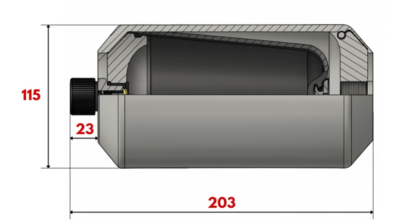 ACCUMULATEUR HYDRAULIQUE 1 LIT - M18X1,5