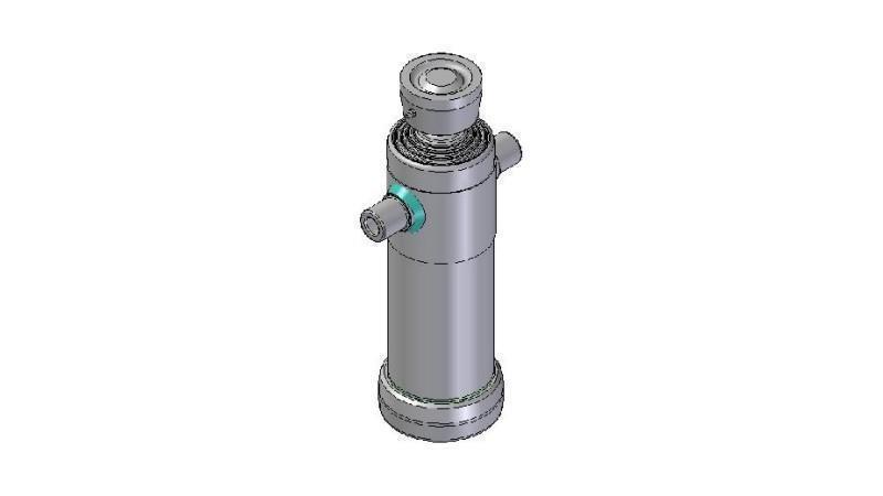 3045S -TELESCOPISK CYLINDER STANDARD/BOLD 4 TRIN SLAG 1190 DIAMETER 124