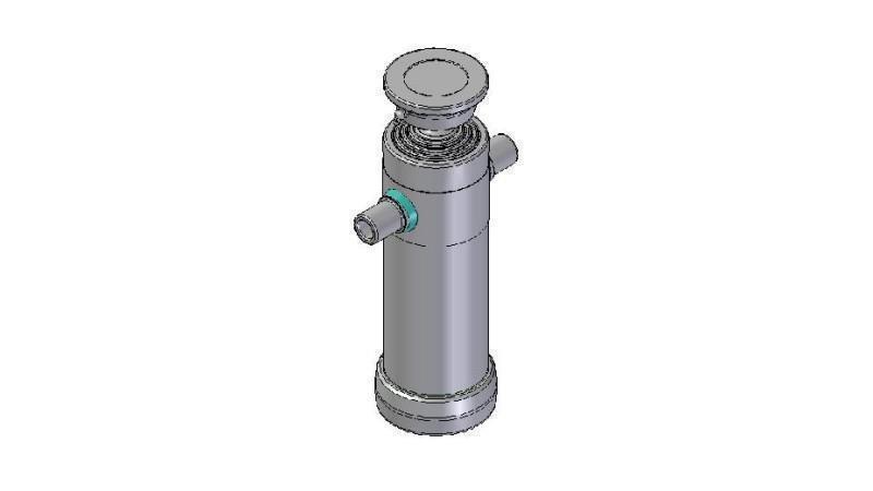3064S -TELESCOPISK CYLINDER STANDARD/KUGLE 4 TRIN SLAG 910 DIAMETER 112