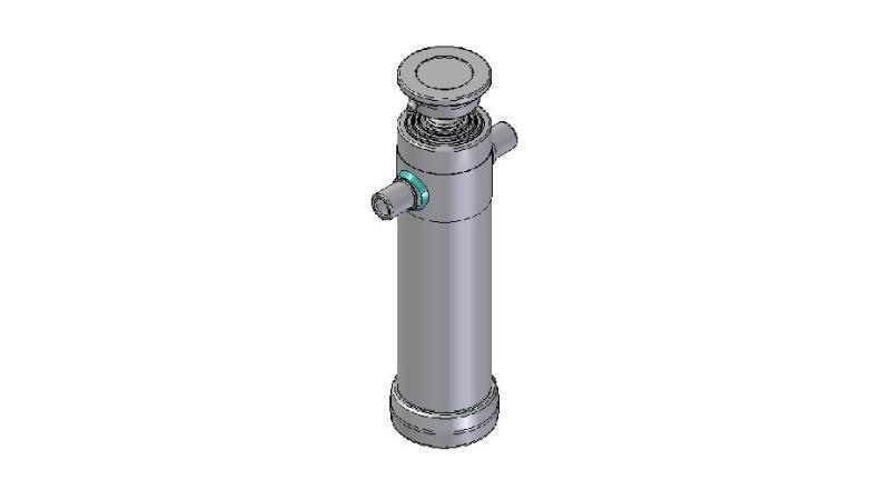 3067S -TELESCOPISK CYLINDER STANDARD/KUGLE 4 TRIN SLAG 1390 DIAMETER 112