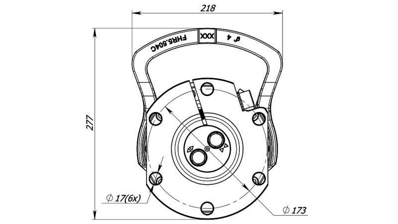 ROTADOR HIDRÁULICO 6000/3000 KG CON BRIDA