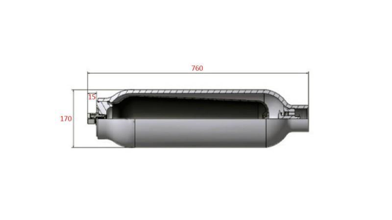 HYDRAULISK AKKUMULATOR 10 LIT