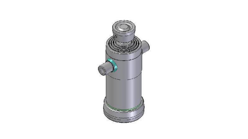 4041S -TELESCOPISK CYLINDER STANDARD/BOLD 4 TRIN SLAG 1040 DIAMETER 152