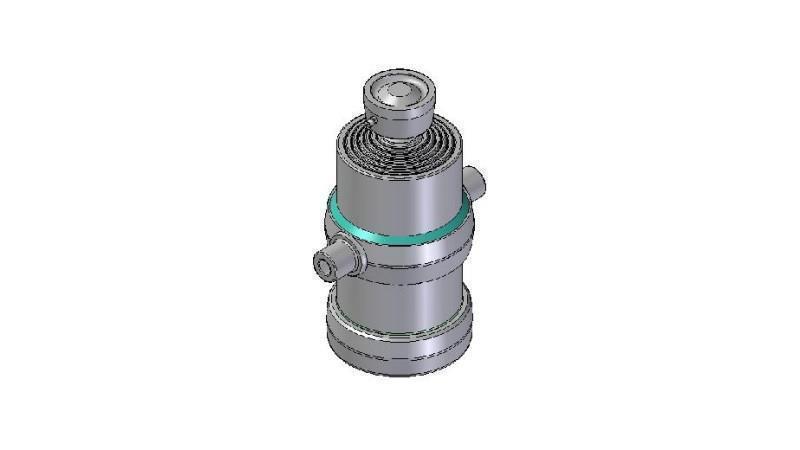 4058S -TELESCOPISK CYLINDER STANDARD/KUGLE 6 TRIN SLAG 1540 DIAMETER 190
