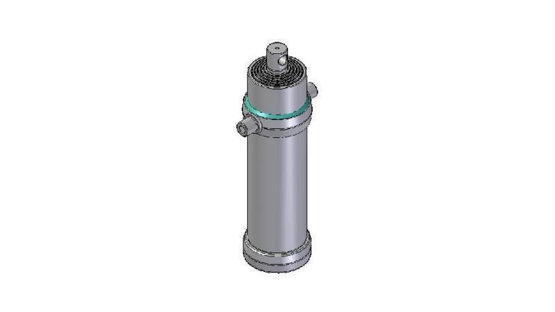 4065F -TELESCOPISK CYLINDER STANDARD/HUL 6 TRIN SLAG 3765 DIAMETER 190