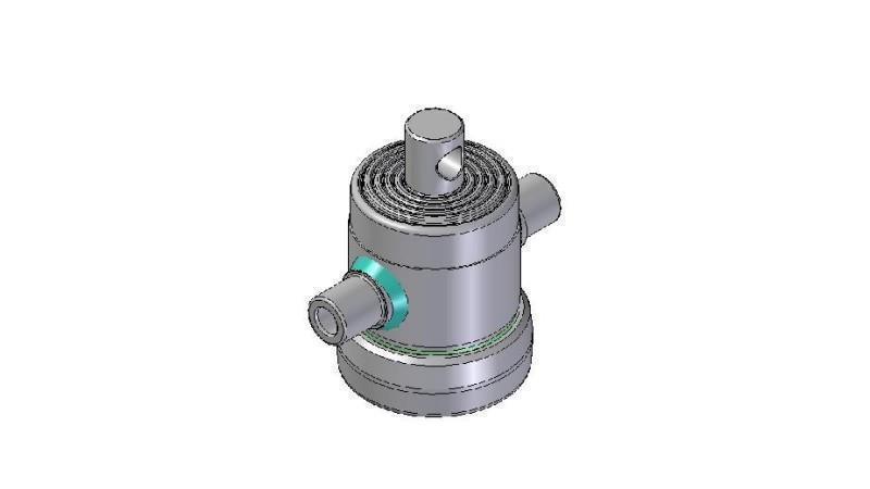 6000F -TELESCOPISK CYLINDER STANDARD/HUL 6 TRIN SLAG 600 FI 124