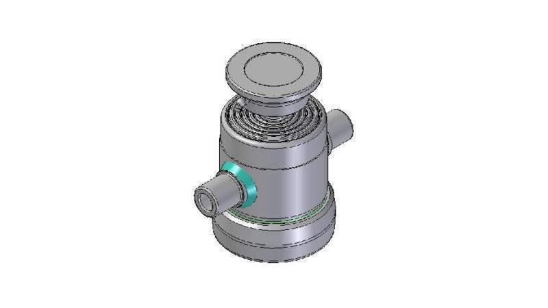6000S -TELESCOPICKÝ CYLINDR STANDARD/KULIČKA 6 STUPŇŮ ZDVIH 600 PRŮMĚR 124