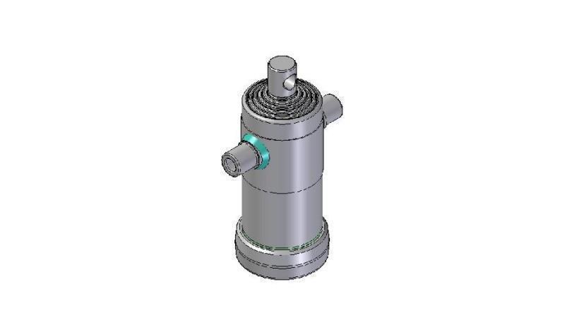 6004F -TELESCOPISK CYLINDER STANDARD/HUL 6 TRIN BEVÆGELSE 1245 FI 124