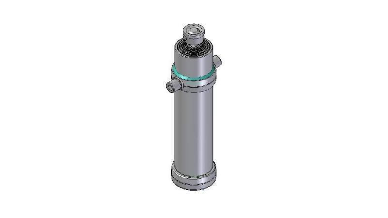 6025S -TELESCOPISK CYLINDER STANDARD/BOLD 6 TRIN SLAG 3585 DIAMETER 170