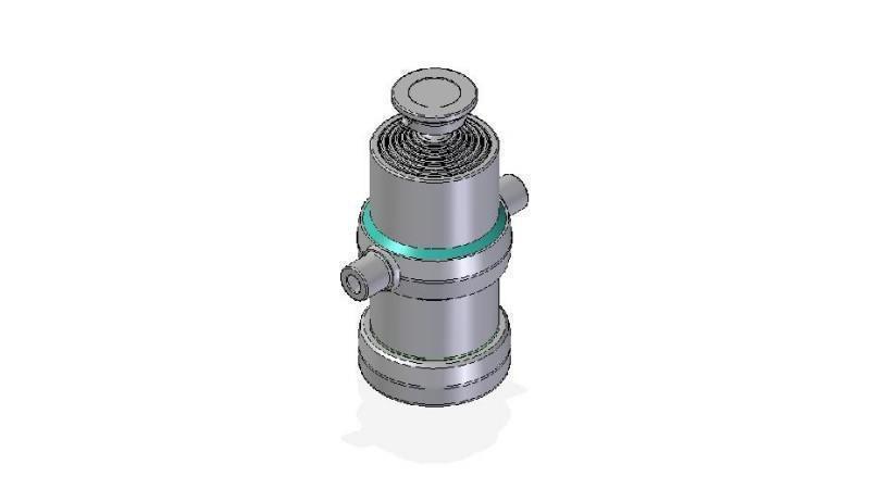 7009S - TELESCOPICKÝ CYLINDR STANDARD/KULIČKA 7 STUPŇŮ ZDVIH 2060 PRŮMĚR 170