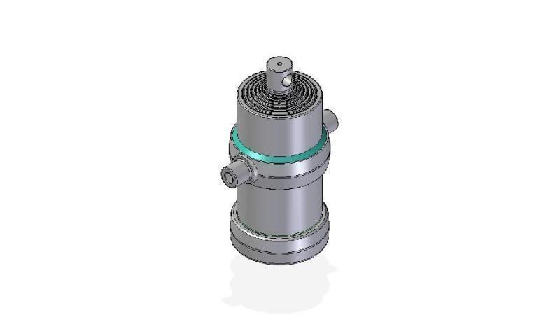 7019F -TELESCOPICKÝ CYLINDR STANDARD/DÍRA 7 STUPŇŮ ZDVIH 2045 PRŮMĚR 190