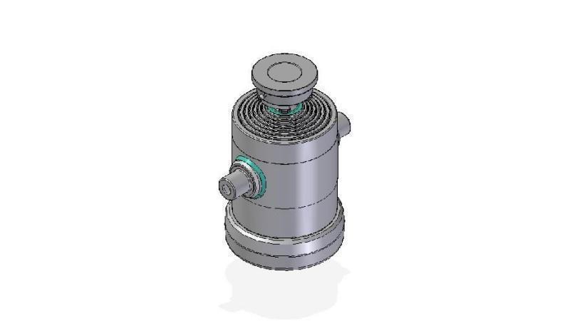 7030S -TELESCOPISK CYLINDER STANDARD/BOLD 7 TRIN REJSE 1632 DIAMETER 240