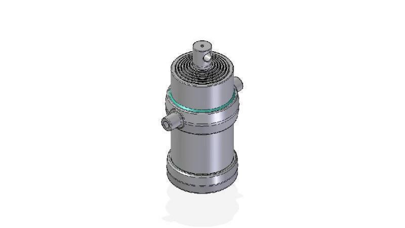 7057F - TELESCOPISK CYLINDER STANDARD/HUL 7 TRIN SLAG 2340 DIAMETER 215