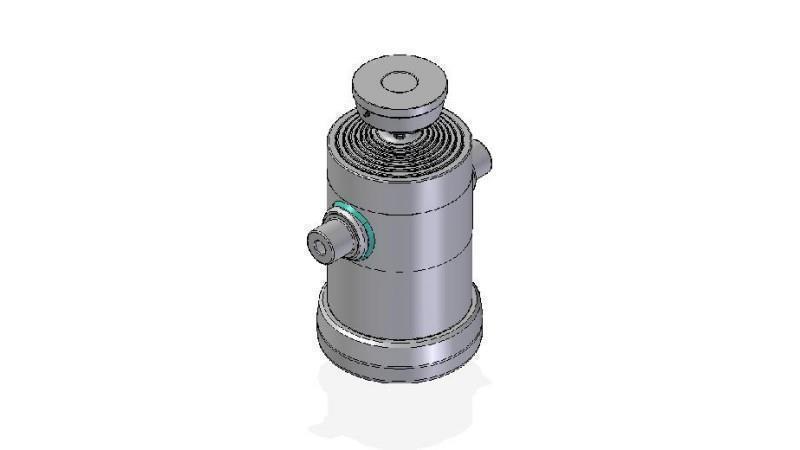7063S -TELESCOPISK CYLINDER STANDARD/KUGLE 7 TRIN BEVÆGELSE 2192 DIAMETER 270