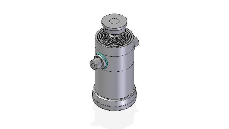 7066S -TELESCOPISK CYLINDER STANDARD/KUGLE 7 TRIN BEVÆGELSE 3032 DIAMETER 270