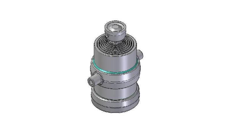 8020S -TELESCOPISK CYLINDER STANDARD/KUGLE 8 TRIN BEVÆGELSE 1910 DIAMETER 215