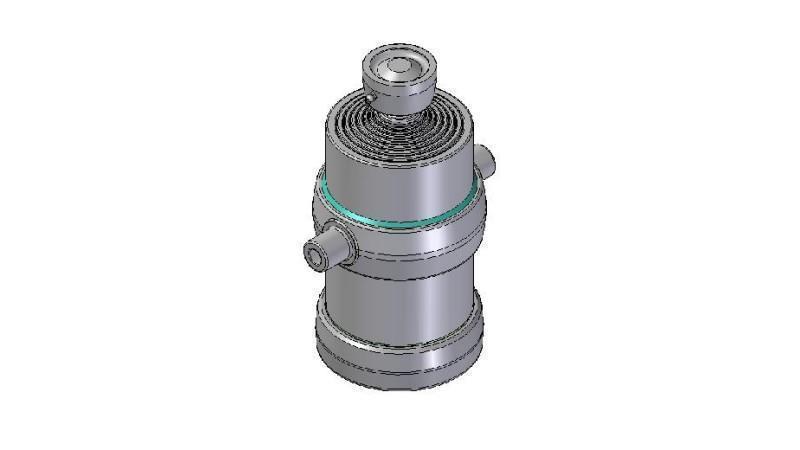 8022S -CILINDRO TELESCÓPICO ESTÁNDAR/BOLA 8 ETAPAS RECORRIDO 2290 DIÁMETRO 215
