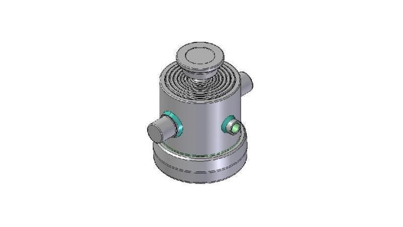 8300S -TELESCOPISK CYLINDER STANDARD/BALL 8 TRIN REJSE 1000 DIAMETER 190