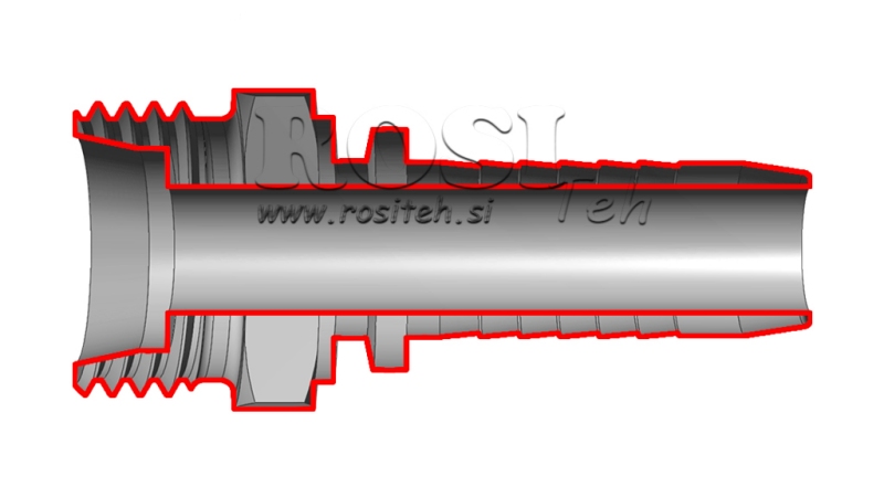 CONEXIÓN HIDRÁULICA CES 8 CON MASCULINO DN6-M16X1,5