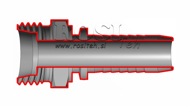 CONEXIÓN HIDRÁULICA CEL 42 L MACHO DN38-M52X2
