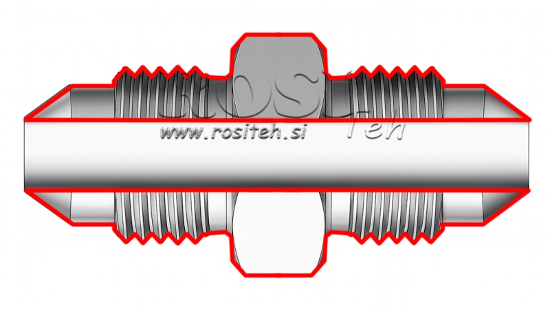 HIDRAVLIČNI DVOVIJAČNIK JIC74° 3/4”-16 3/4”-16