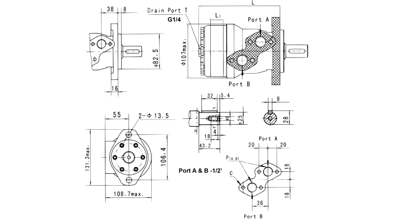 MOTOR HIDRÁULICO MR 400 ECO (ALSG2-L-400)