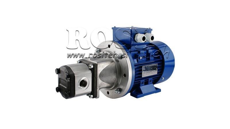 GRUPO DE ENSAMBLE DE BOMBA HIDRÁULICA 2 12 ccm MOTOR ELÉCTRICO 3-fases - 4 KW (flujo = 17 litros/min)