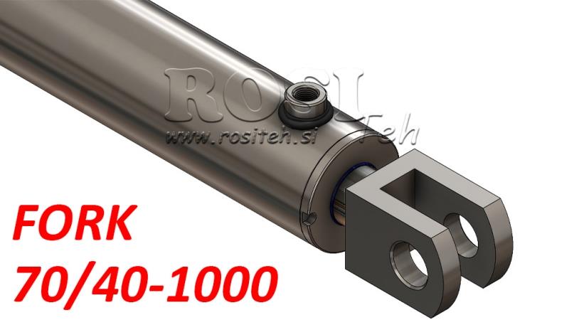 HYDRAULICKÝ CYLINDR VIDLICOVÝ 70/40-1000