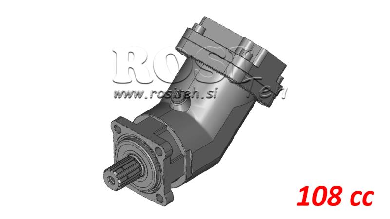MOTOR HIDRÁULICO DE PISTÓN  108CC - 600NM  