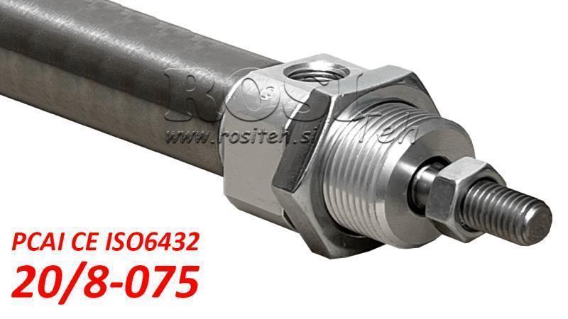 CILINDRO NEUMÁTICO PCAI 20/8-075 CE ISO6432