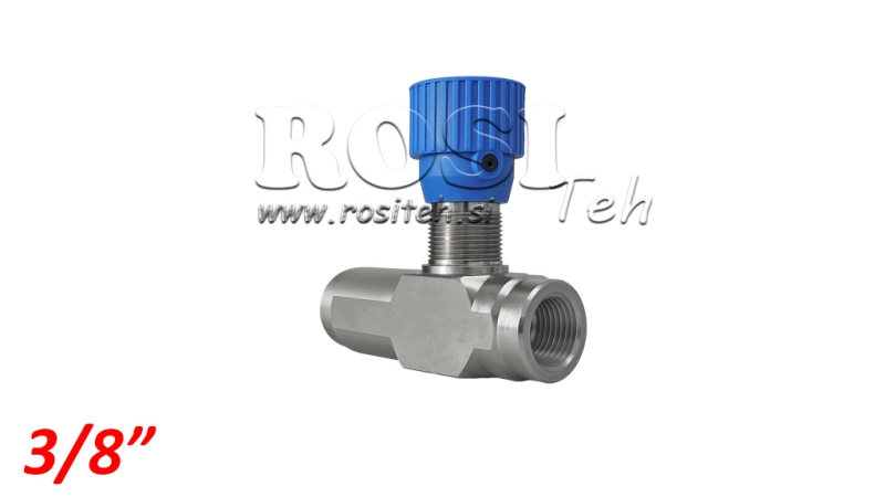 REGULADOR DE FLUJO VRFU - SILENCIADOR VÁLVULA ANTI-RETORNO 3/8 UNIDIRECCIONAL - 30LIT