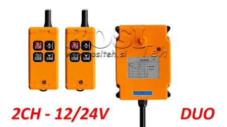 TÉLÉCOMMANDE 2CH - 12/24V DUO