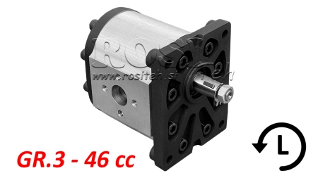 BOMBA HIDRÁULICA GR.3 46 CC IZQUIERDA - FLANGES