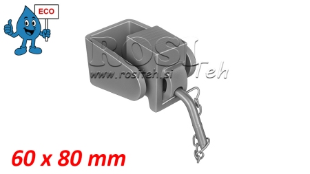 SOPORTE DE TENEDOR PARA VOLQUETE CAISSON 60X80MM ECO