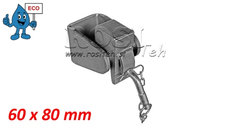 SOPORTE DE TENEDOR PARA VOLQUETE CAISSON 60X80MM ECO