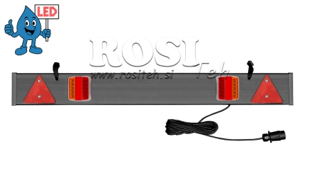 KIT COMPLET DE FEUX LED POUR REMORQUES 12/24V