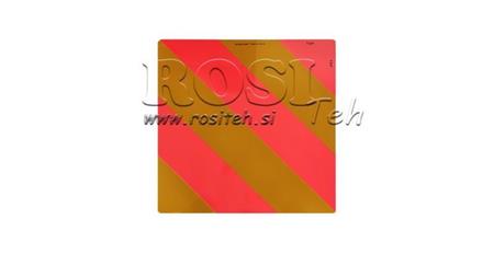 ALU OPOZORILNA TABLA ZA VOZILA IN PRIKLJUČKE dim.423x423mm