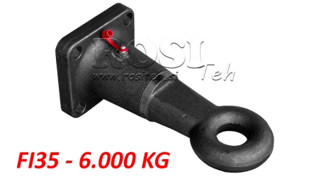 SVINGENDE BUGSERINGSKROG FI35 6 TON E3 I HUS 6000/1500KG