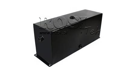 RESERVORIO DE METAL 25 LITROS CUBO 260x170x600mm