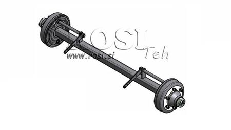 EJE PARA REMOLQUE 8300 kg CON FRENOS (1600 mm)