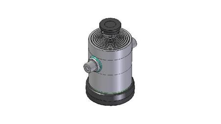 1055S -TELESCOPISK CYLINDER STANDARD/BOLD 10 TRIN REJSE 3950 DIAMETER 300