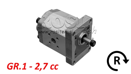 BOMBA HIDRÁULICA GR.1 2.7 CC DERECHA - FLANGES